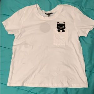 T-shirt with Kitty pocket